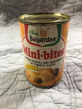 Vintage 1986 Chef Boyardee Mini-Bites Ravioli & Meatballs Can Bank