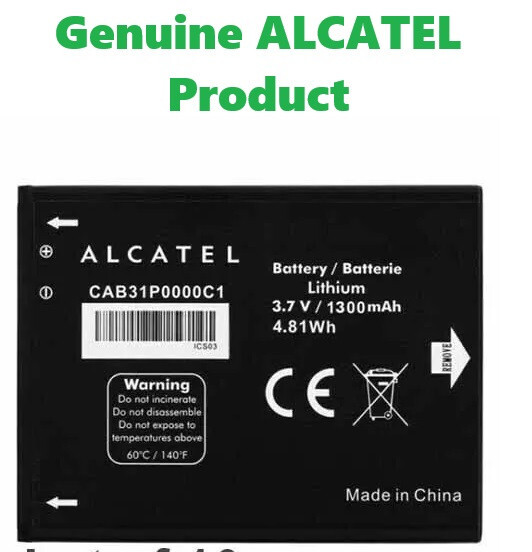 vhbw Battery Compatible with Alcatel One Touch OT-710D, OT-806, OT-807