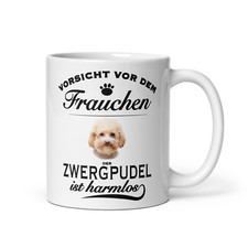 Zwergpudel Tasse - Mug - Vorsicht vor dem Frauchen - Tasse - Geschenk