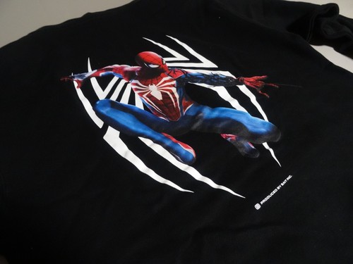 NEW BAIT X MARVEL COMICS mens Amazing Spider-Man SZ M RARE hoodie black MOVIE +