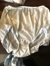 Vintage granny panty size 6 AQUA NWOT Nylon panty, cotton gusset