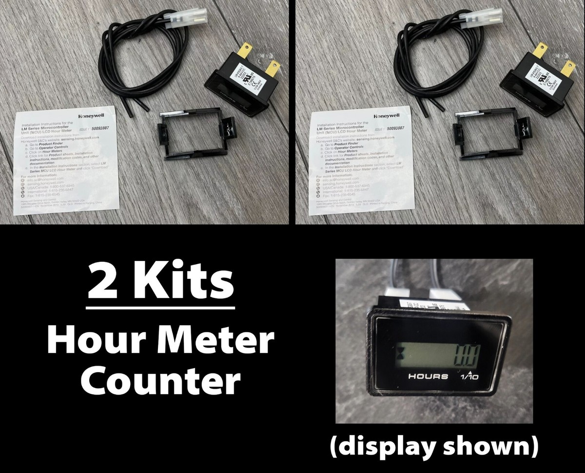 LM Series LCD Hour Meter | Diamond Shape, MCU, 9-64 VDC, 1/4 In. Blade - Foto 4