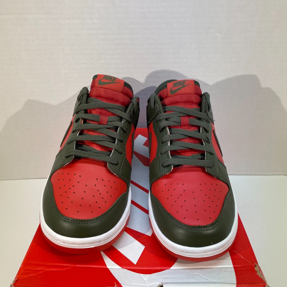 Nike Dunk Low Retro BTTYS \'Freddy Krueger\' Sneaker DV0833-600 Mens Shoe size 8 Nike Dunk Low Retro Cargo Khaki Mystic Red Freddy Krueger  main image 4
