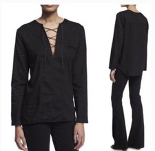 Camicia McGuire Penelope stringata in anice taglia S