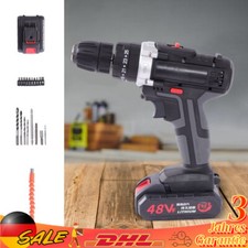 Elektro Akkuschrauber Elektrischer Schraubendreher Akku-Bohrschrauber mit 2 Akku