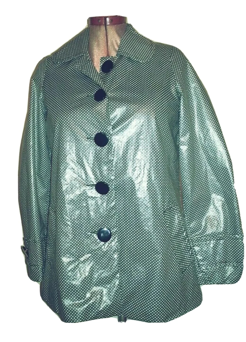 NEWLOOK Womens Faux Vegan Leather PVC JACKET Festival Size S Chest c36in  c91cms | eBay