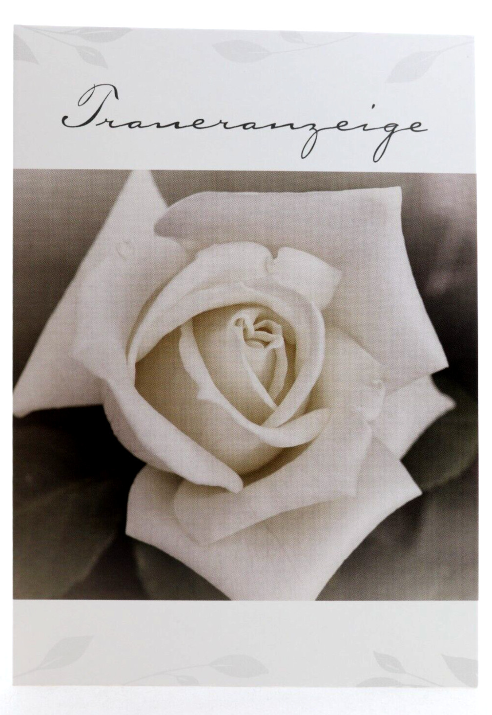 Traueranzeige mit Umschlag Karte Trauer Nachruf Trauerkarte mit Innentext AV3257