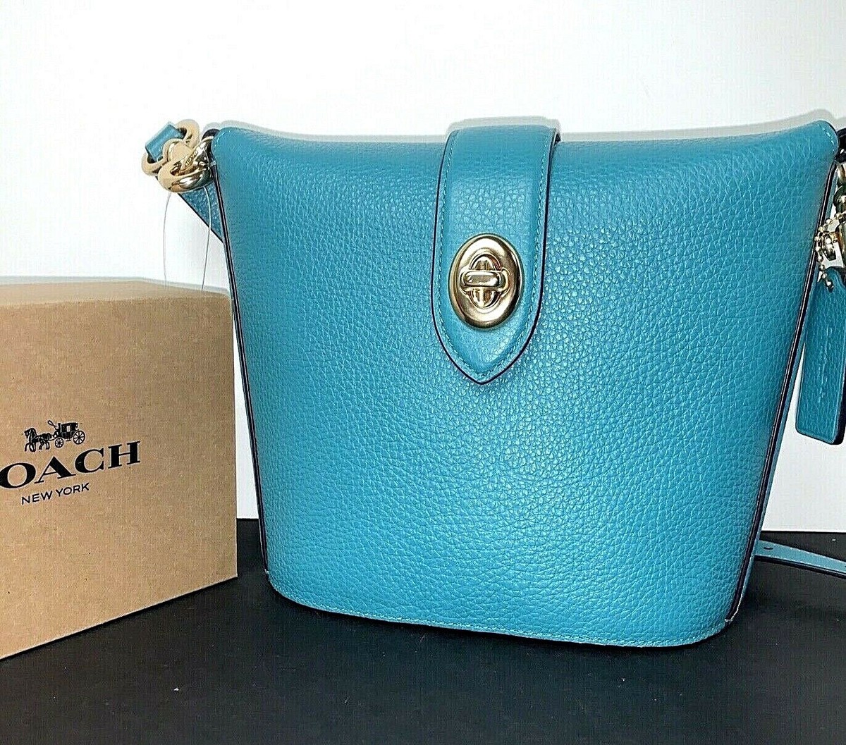 Coach Pebble Leather Addie Crossbody Teal C2814 New | eBay Coach Pebble Leather Addie Crossbody Teal C2814 New | eBay