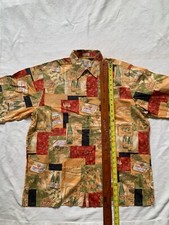 REYN SPOONER PREMIER CHARDONNAY WINES REGENCY COTTON LAWN M HAWAIIAN SHIRT 27