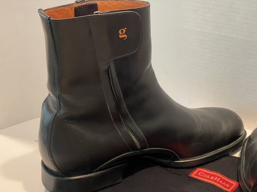 Cole Haan Mens Boots 12M Black G Series St Petersburg C01608 Zip Great - Picture 11 of 15