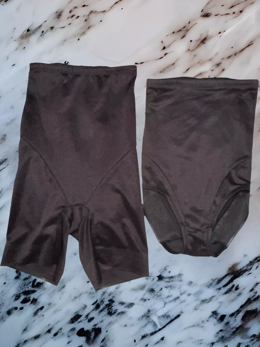 NWOT cupid shapewear high waisted shorts and panties lot of 2 size M black