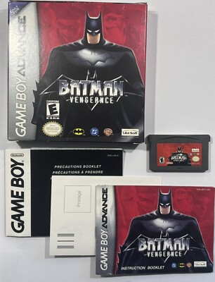 Batman: Vengeance W/ Box & Manual (Nintendo Game Boy Advance, 2001) GBA