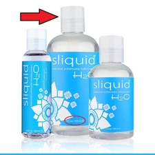 Sliquid Natural H20 Water Based Sex Lube for Women Glycerine Paraben Free 8.5oz