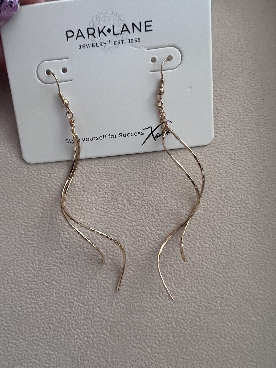 Park Lane WHISPER Pierced Earrings Gold 4 1/2