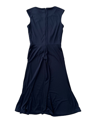 LAUREN Ralph Lauren Twist-Front Jersey Dress Lighthouse Navy ( 2