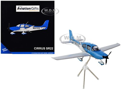 CIRRUS SR22 COMPOSITE AIRCRAFT (N221CL) BLUE 1/72 MODEL BY GEMINIJETS GGCIR017