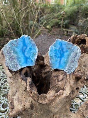 Großer Larimar Double Matching Geode Delphin Stein AAA+ : 1