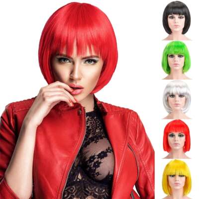 Lady Girl Bob Wig Women display picture 2