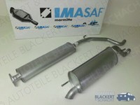Imasaf Auspuffset für Fiat Grande Punto 1.4 Tjet 88Kw 2007- | Mitteltopf+Endtopf