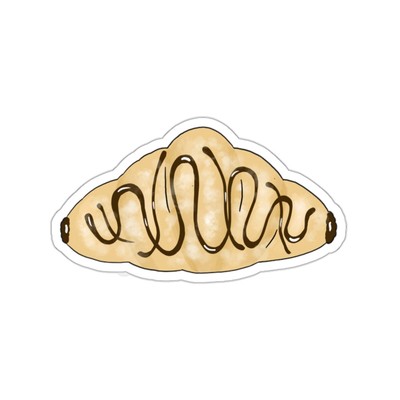  Chocolate Croissant  Illustration Kiss-Cut Pastry Food Paris Vinyl Stickers