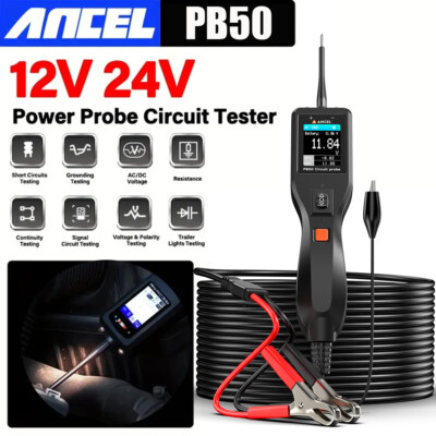 ANCEL PowerScan PB50 Electrical Automotive Circuit Tester Tool 12V/24V AVOmeter