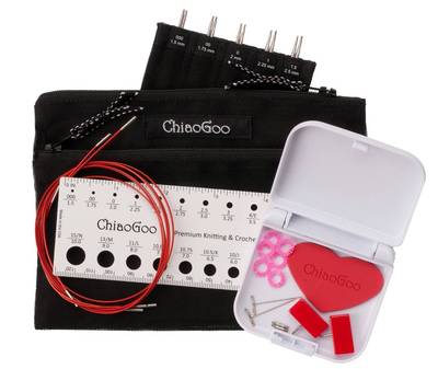 ChiaoGoo ::TWIST Red Lace Interchangeable:: 5'' MINI 000 US  - 1.5 US / 1.5-2.5mm