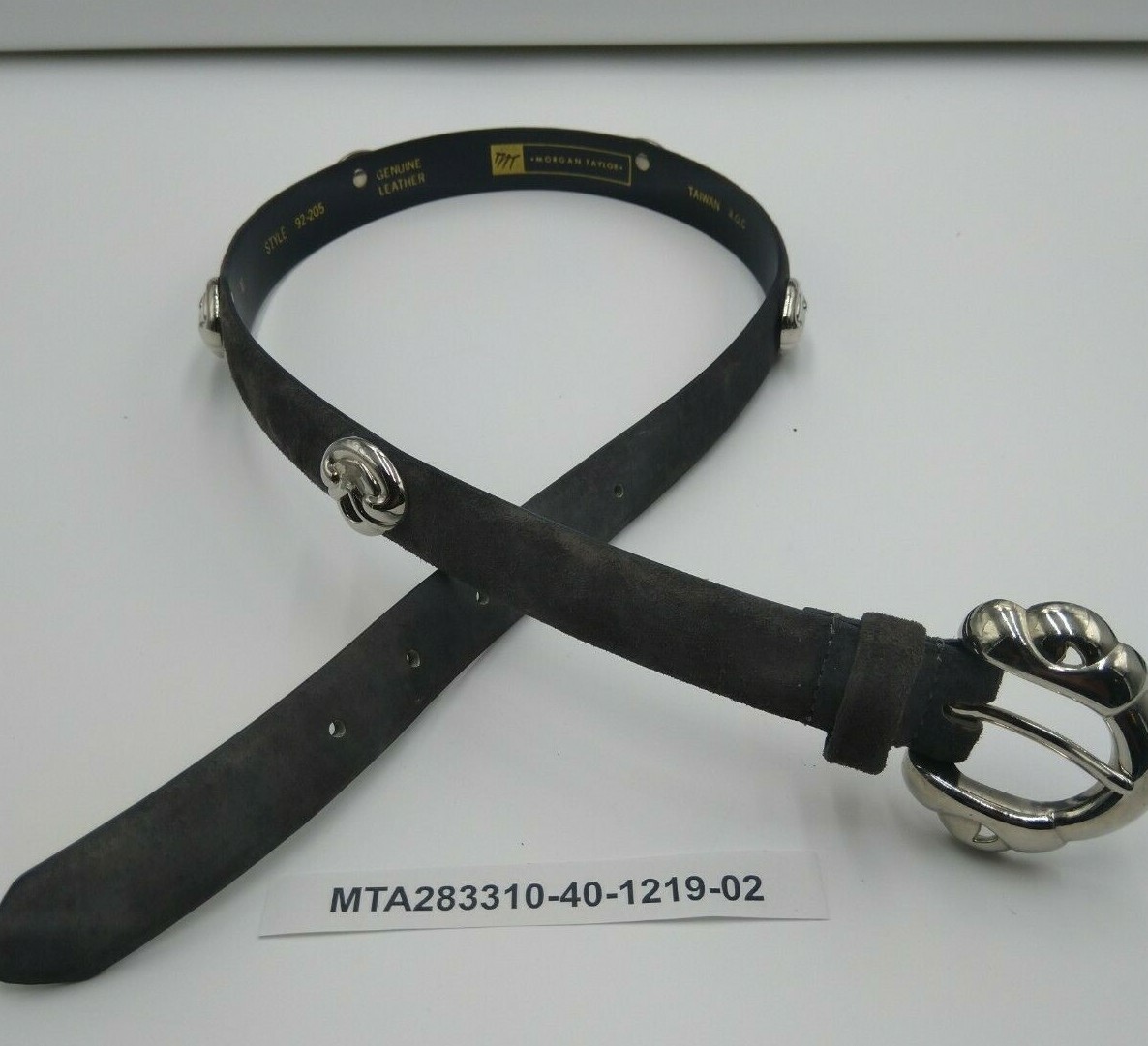 Morgan Taylor Leather Black Belt Women’s Medium Made In Korea Morgan Taylor Belts for Women on Sale up to 90% Off: Poshmark main image 4