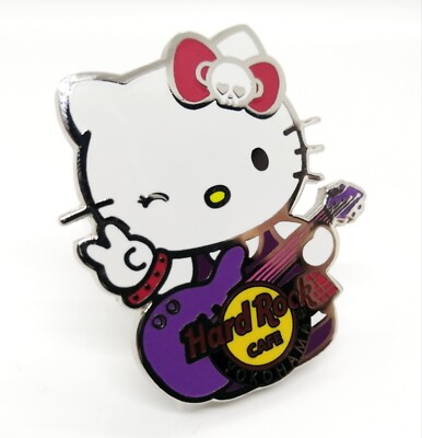 Hard Rock Cafe Hello Kitty Bass guitar Pin Limited | eBay