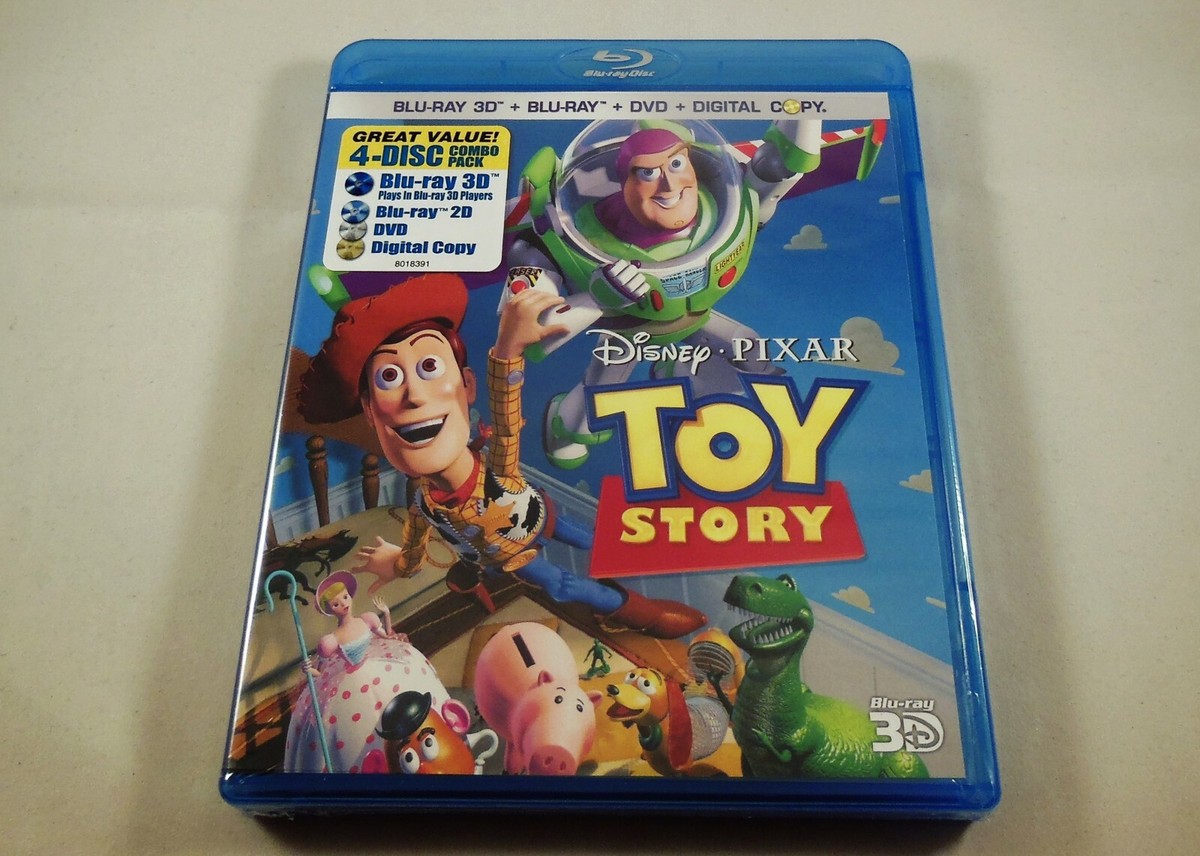 Toy Story Blu-ray 3D, Blu-ray, DVD & Digital Copy 4-Disc Set Tom