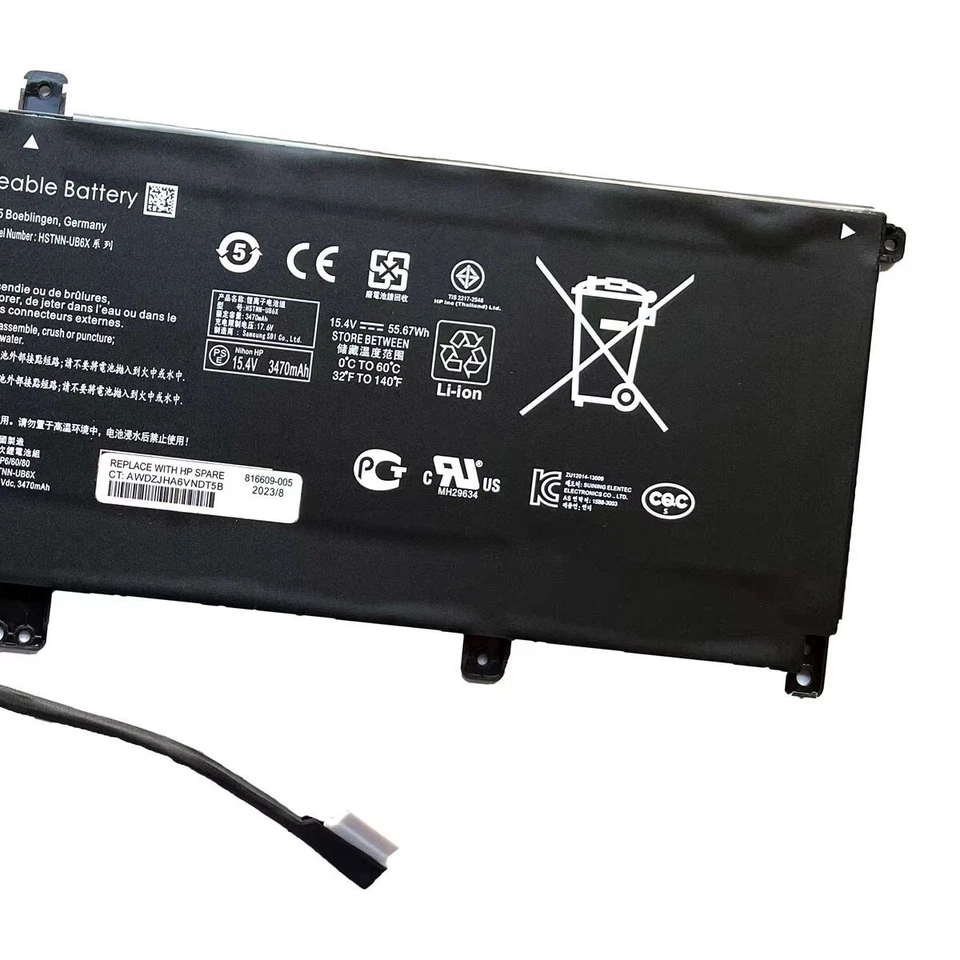 Batería MB04XL genuina para HP Envy X360 M6-AQ 15-AQ 844204-850 HSTNN-UB6X Foto 2 de 4