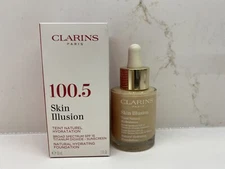 Clarins Skin Illusion Natural Hydrating Foundation #100.5 Cream SPF 15 NIB 1 oz