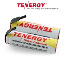 Tenergy AA 2.4V 1000mAh NiCd Rechargeable Battery Pack for Electric Shaver