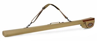 Fliegenruten Futteral mit 2 Fächern Rutentasche Hardcase 145cm Wasserfest
