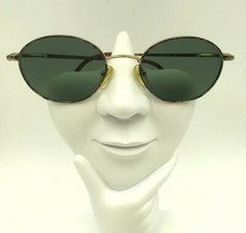 Vintage Sans Pareil Linda Evans Green Purple Gold Oval Sunglasses FRAMES ONLY