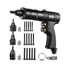 KIARUO Pneumatic Rivet Nut Gun 8-32,10-24,1/4-20 with Replacement Mandrels, R...