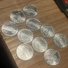 Lot Of 10 Silver Incuse Indian Head 1/10 Oz Fine Silver .999 Rounds