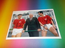 Wolfgang Weber + Wolfgang Overath 1.FC Cologne signed autograph 20x28 photo