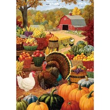 Thanksgiving Puzzle 500 Pieces Fall Farm Harvest Jigsaw Puzzle for Adults