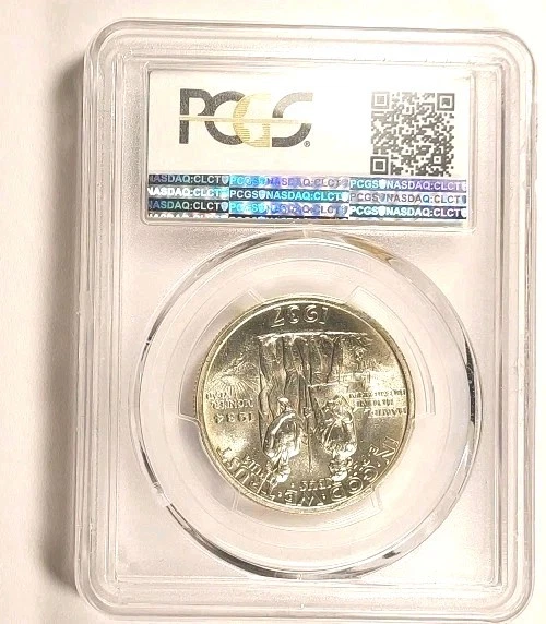 1937 PCGS MS64 CAC Boone Commemorative Half Dollar 50c - Blast White - Image 4 of 4