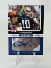 Brady Quinn 2007 SAGE Aspire Autograph Card Rookie Auto Notre Dame Irish Card. rookie card picture
