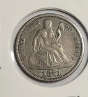 1871 Seated Liberty Dime 10c Choice VF