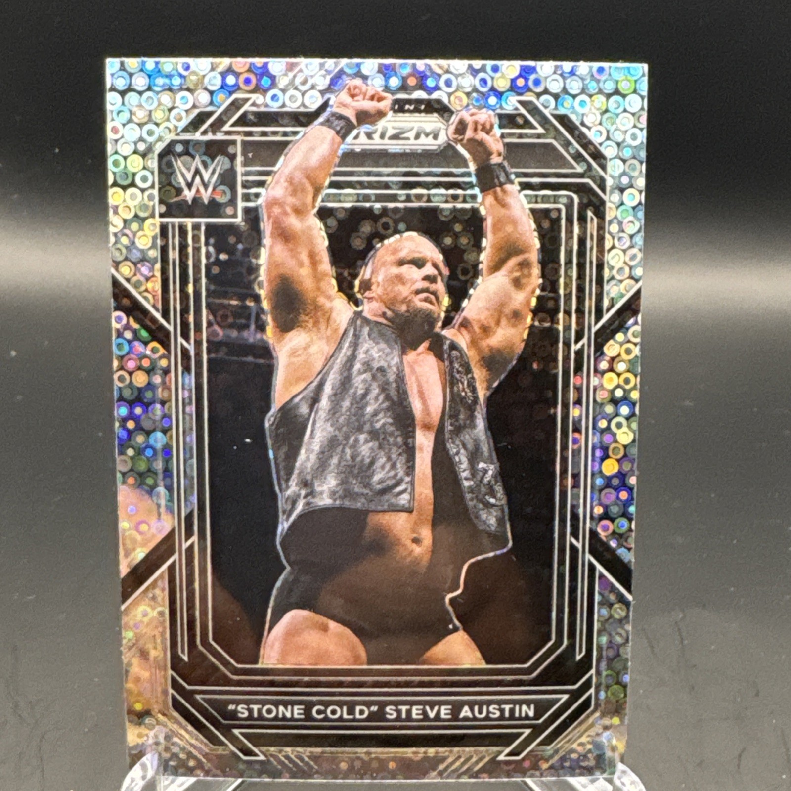 2023 Panini Prizm WWE #197 "STONE COLD" Steve Austin Legend Silver disco