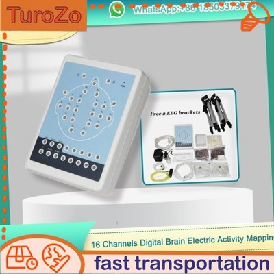 16-Channel Portable Digital EEG Brain Electric Activity Mapping Scanner New