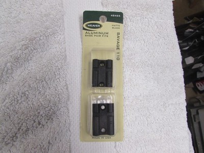 Weaver Aluminum  Top Mount Base Pair Fits Savage 110 (Pre 03)  48465