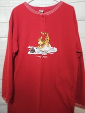 Vtg Disney TIGGER Winnie The Pooh Pajama Nightgown Shirt - 1990s Snowy Cheer 