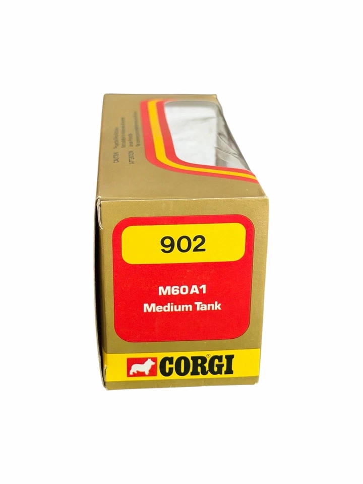 Vintage 1974 Corgi 902 M60 A1 Medium Tank US United States Die Cast w/ Box - Image 4 of 4