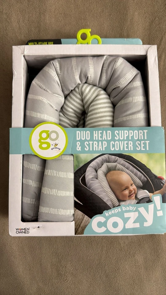 Juego de soporte de cabeza y cubierta de correa Go by Goldbug Duo - para asiento de coche coche cochecito Bo... Foto 4 de 4