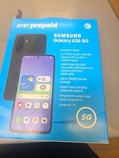 Samsung Galaxy A36 5G 128GB Black 6.7in 50MP Android 15 AT&T Prepaid