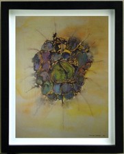 Drawing ABSTRACT COMPOSITION signed DOMINIQUE GAUTIER A20