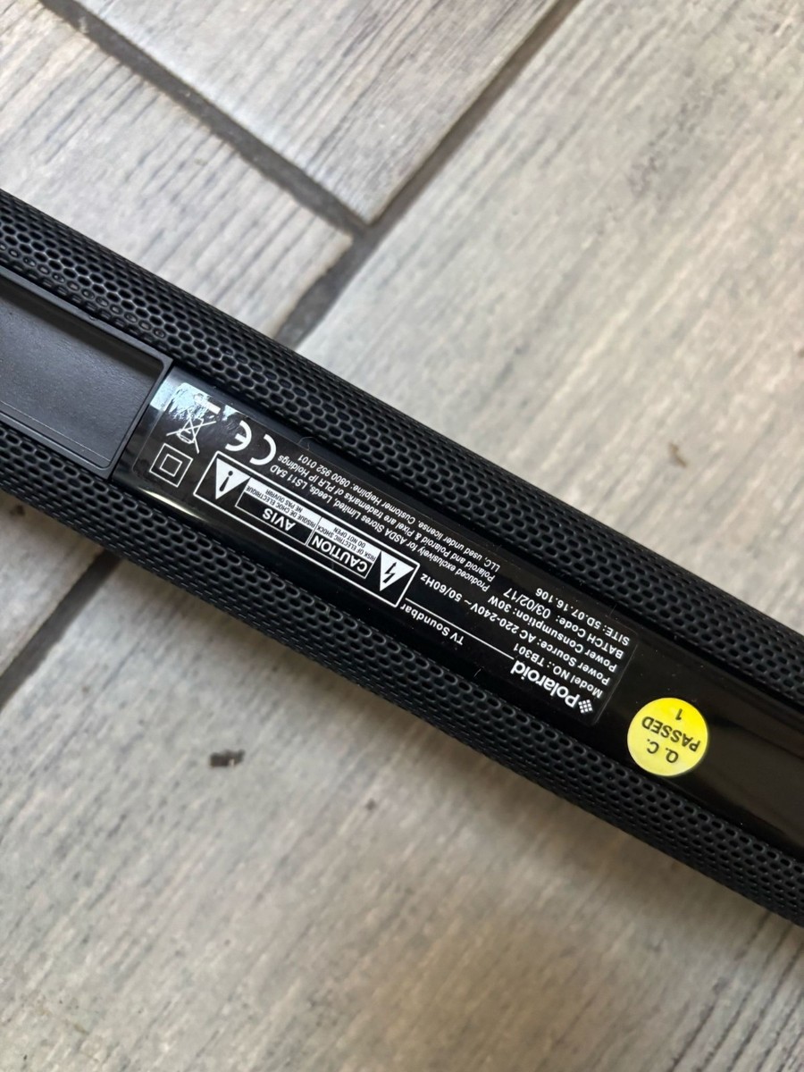 Polaroid TB301 Bluetooth Soundbar 30W TV Speaker Pre-Owned